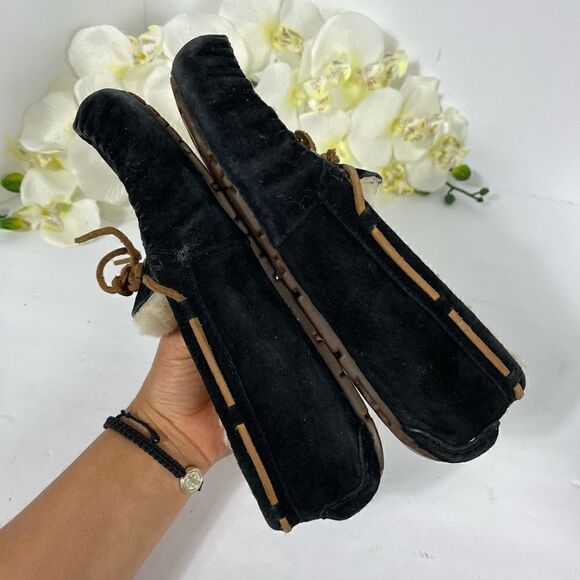 Black Moccasin Slippers - Picture 10 of 10